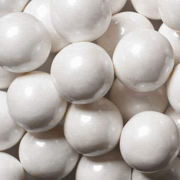 WEDDING & CANDY BUFFET, WHITE GUMBALLS w/SHIMMER from Miami Candies Sweets & Snacks