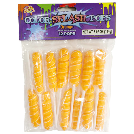 ORANGE, COLOR SPLASH POPS from Miami Candies Sweets & Snacks