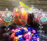 CARAMEL FILLED FOILED MILK CHOCOLATE BALLS - SILVER