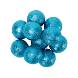CARAMEL FILLED FOILED MILK CHOCOLATE BALLS - CARIBBEAN BLUE