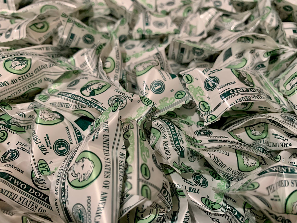 BULK CANDY, BABY SHOWER BLUE WRAPPED PARTY MINTS from Miami Candies