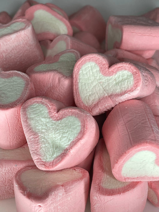 MARSHMALLOW HEARTS 8.8oz 48 PIECES