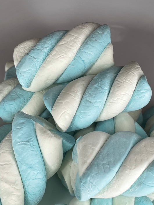 MARSHMALLOW Twist Blue & White 8.8oz 48 PIECES