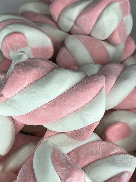 MARSHMALLOW Twist Pink & White 8.8oz 48 PIECES