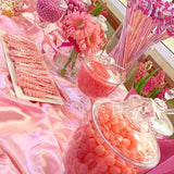 CARAMEL FILLED FOILED MILK CHOCOLATE BALLS - LIGHT PINK