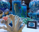 CARAMEL FILLED FOILED MILK CHOCOLATE BALLS - CARIBBEAN BLUE