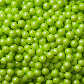 SHIMMER LIME GREEN CANDY PEARLS from Miami Candies Sweets & Snacks