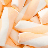 WEDDING CANDY, ORANGE PUFFY POLES (MARSHMALLOWS) from Miami Candies Sweets & Snacks
