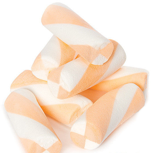 WEDDING CANDY, ORANGE PUFFY POLES (MARSHMALLOWS) from Miami Candies Sweets & Snacks