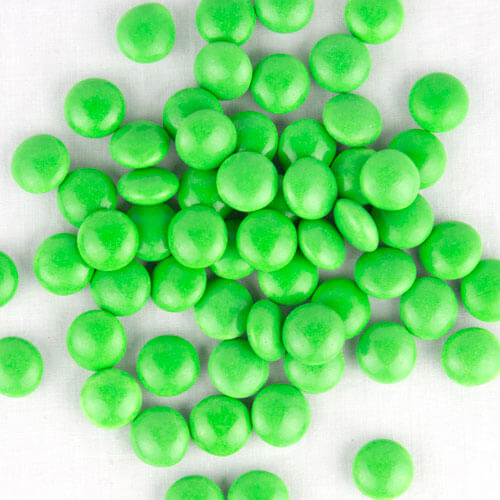 MILK CHOCOLATE GEMS/DROPS GREEN Miami Candies, LLC.