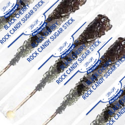 BLACK ROCK CANDY STICKS from Miami Candies