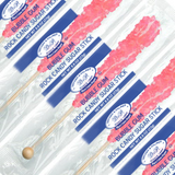 LIGHT PINK, BUBBLE GUM ROCK CANDY STICKS from Miami Candies