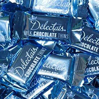 MILK CHOCOLATE THINS<BR>BLUE