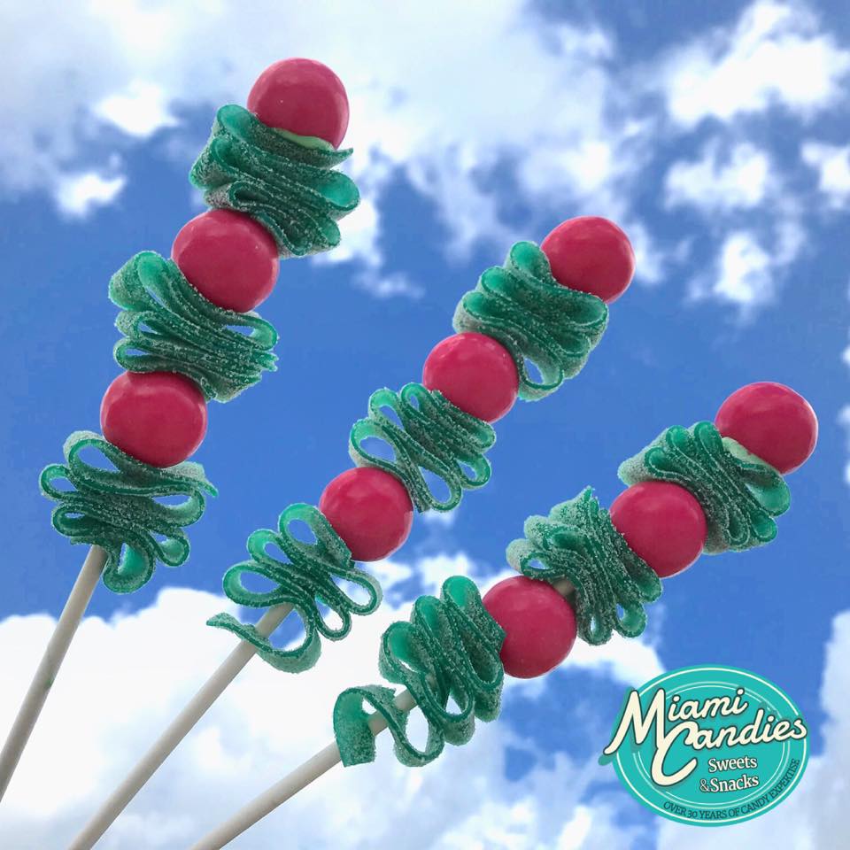 GREEN APPLE, SOUR POWER BELTS from Miami Candies Sweets & Snacks