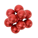 CARAMEL FILLED FOILED MILK CHOCOLATE BALLS - RED