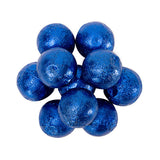CARAMEL FILLED FOILED MILK CHOCOLATE BALLS - ROYAL BLUE