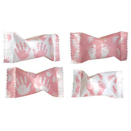 BULK CANDY, BABY SHOWER PINK WRAPPED PARTY MINTS from Miami Candies Sweets & Snacks